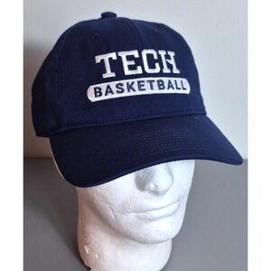 Georgia Tech Yellowjackets Basketball Adidas Mens Hat Cap Strap-Back OSFM NEW